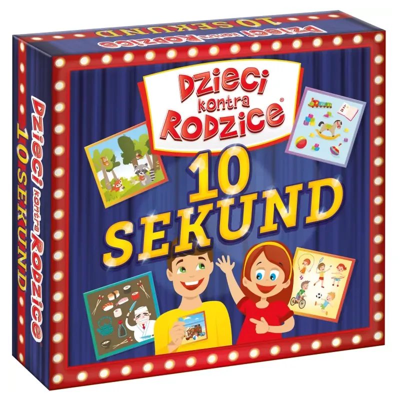 Zestaw kart do gry Dzieci kontra Rodzice 10 sekund KANGUR