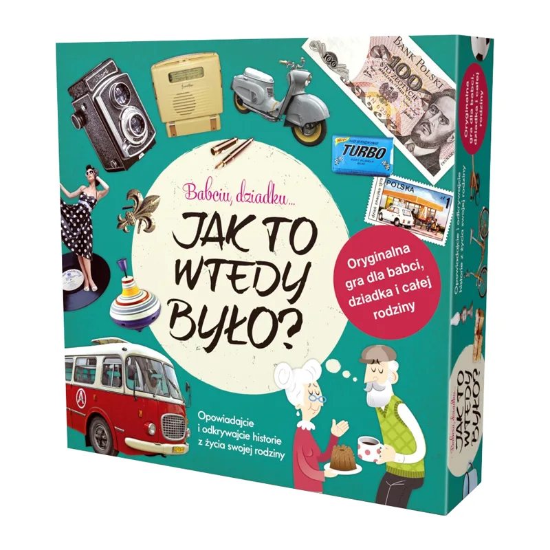Gra Babciu dziadku jak to wtedy było FAMILIUM z planszą i kartami retro