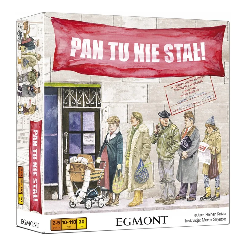 Gra rodzinna Pan tu nie stał! EGMONT - plansza i elementy gry