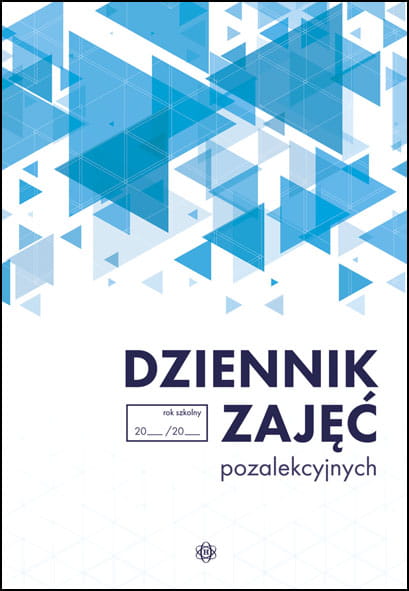 Dziennik zajęć pozalekcyjnych HARMONIA A4 z przejrzystymi formularzami do dokumentacji zajęć