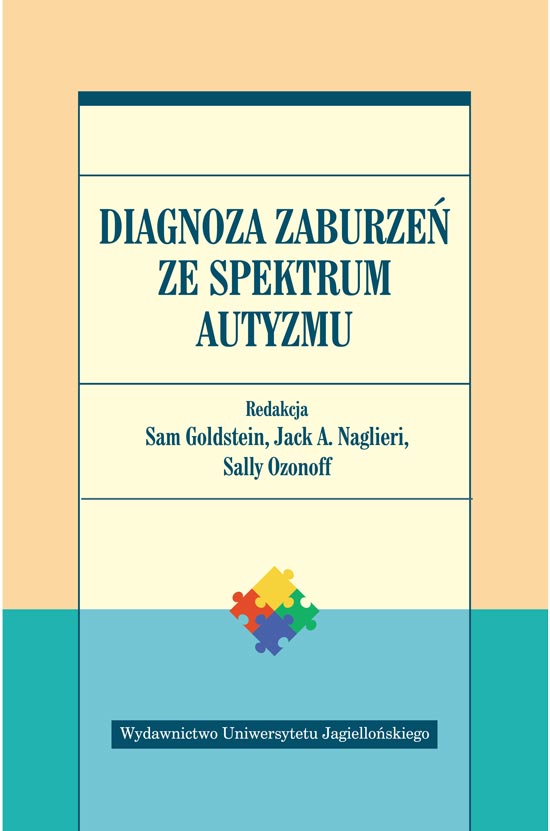 Diagnoza zaburzeń ze spektrum autyzmu – okładka podręcznika Wydawnictwa Uniwersytetu Jagiellońskiego