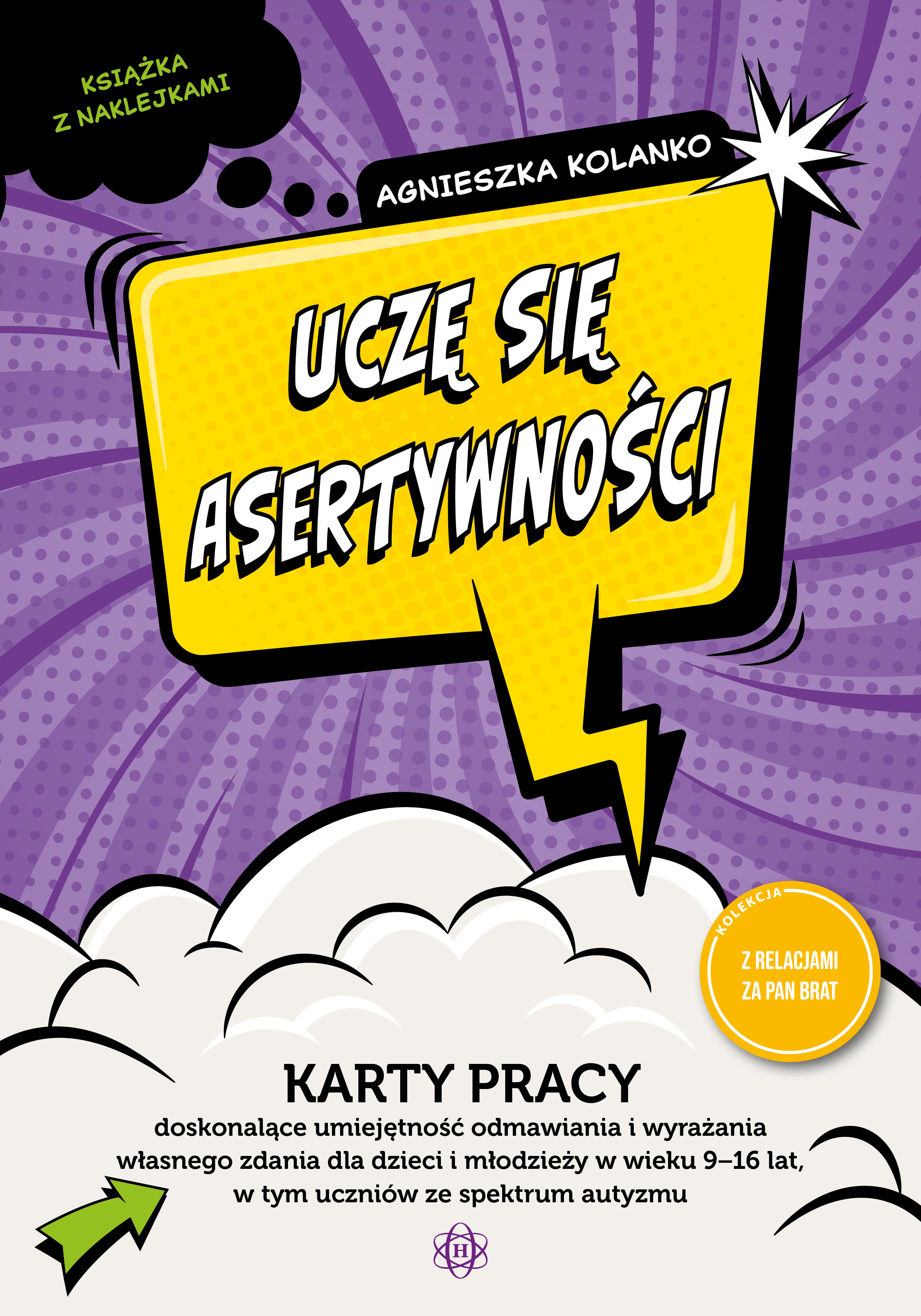 Okładka edukacyjnego zestawu kart pracy Uczę się asertywności HARMONIA