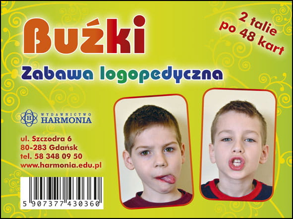 Zestaw kart Buźki – zabawa logopedyczna HARMONIA
