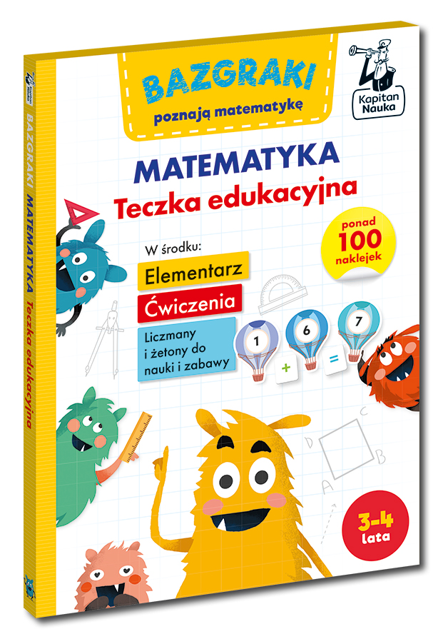 Bazgraki Matematyka teczka edukacyjna EDGARD dla dzieci 3-4 lata