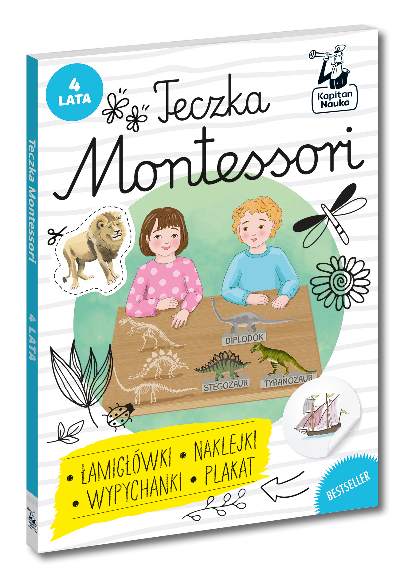 Teczka Montessori 4 lata zestaw edukacyjny EDGARD - okładka