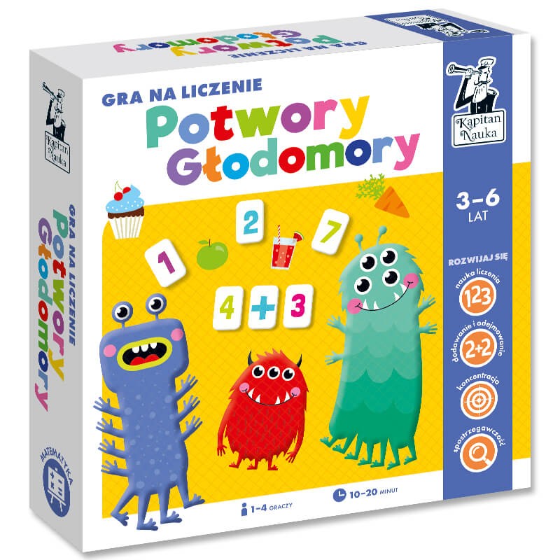 Gra Potwory głodomory EDGARD - edukacyjna gra dla dzieci 3-6 lat