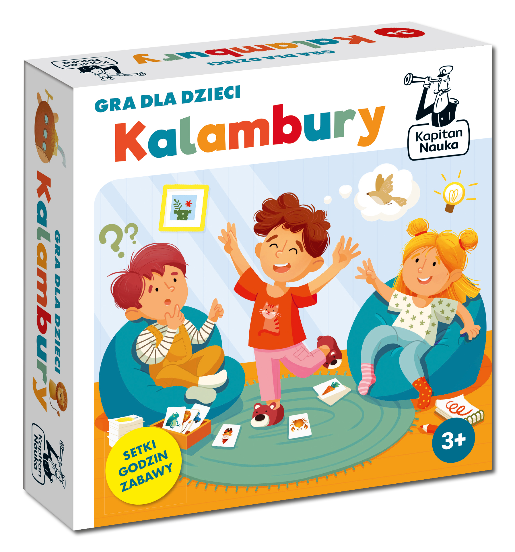 Gra Kalambury Kapitan Nauka - dynamiczna zabawa dla dzieci 3+