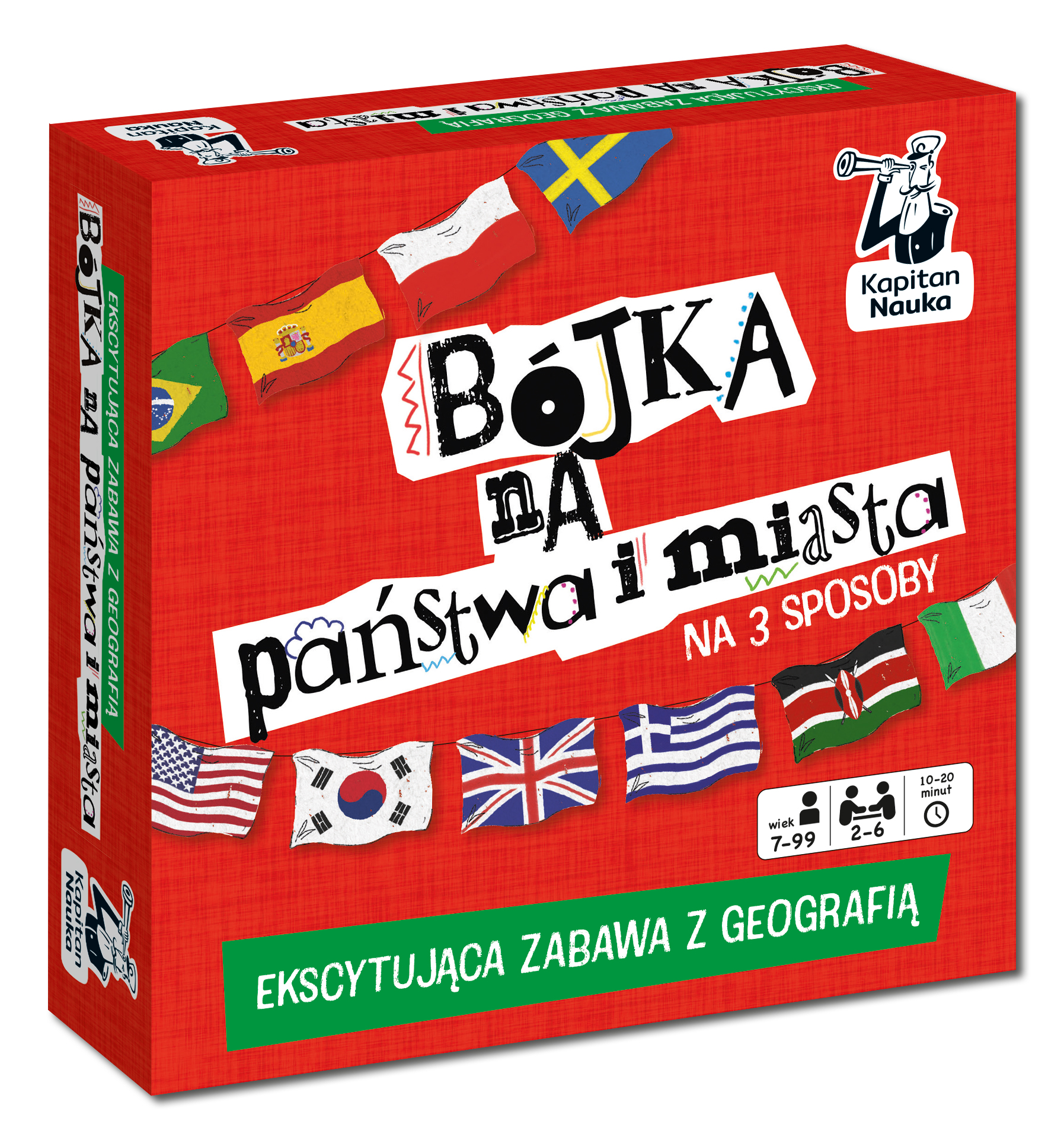 Gra geograficzna Bójka na państwa i miasta EDGARD