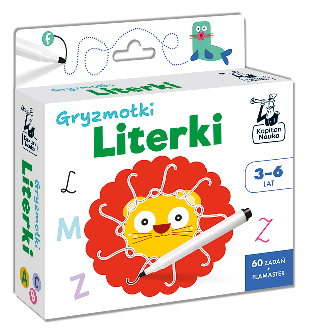 Gryzmołki. Literki Kapitan Nauka – zestaw edukacyjny EDGARD