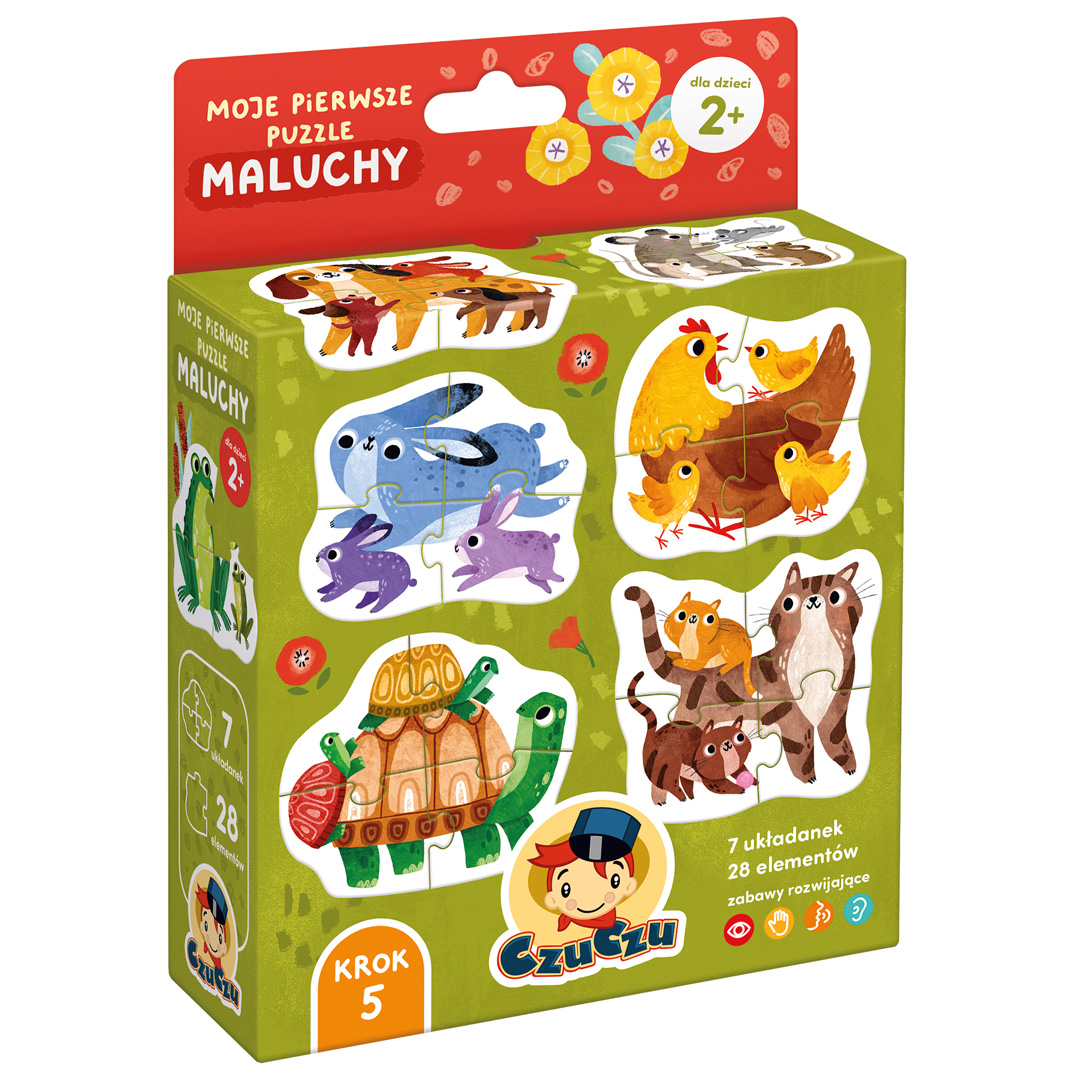 Moje pierwsze puzzle Maluchy CzuCzu edukacyjne puzzle dla dzieci od 2 lat