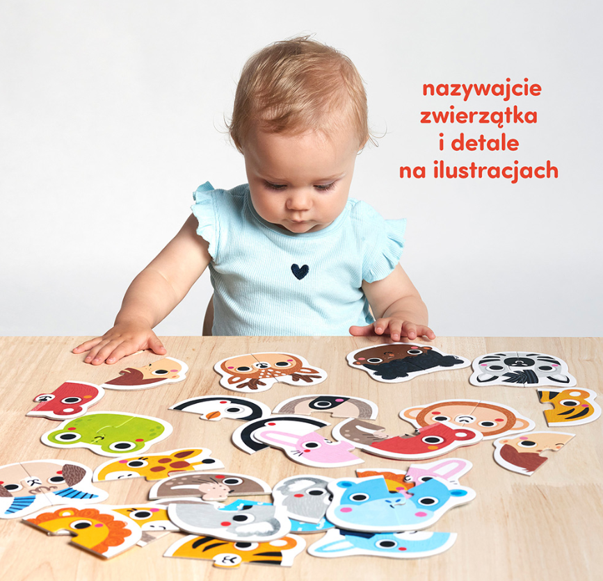 Elementy puzzli Pierwsze Puzzle Buzie CZUCZU – dwuelementowe układanki