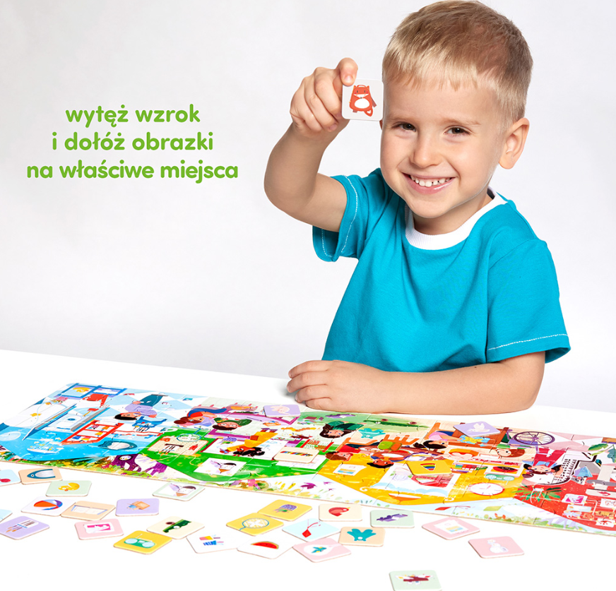 CzuCzu Puzzle Co robimy w przedszkolu – plakat edukacyjny i 32 dodatkowe obrazki