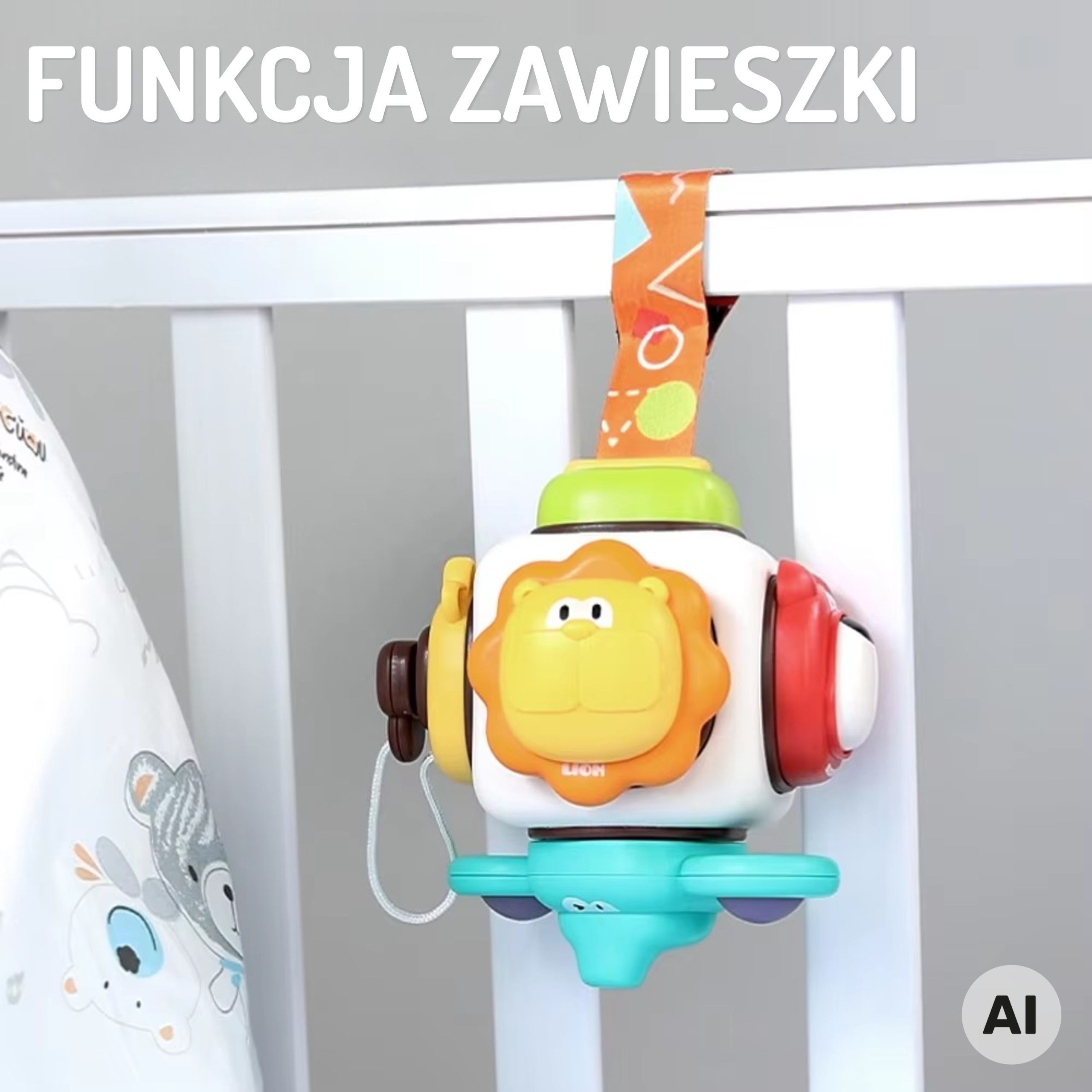Elementy kostki sensorycznej Woopie Baby — różnorodne aktywności dla niemowląt