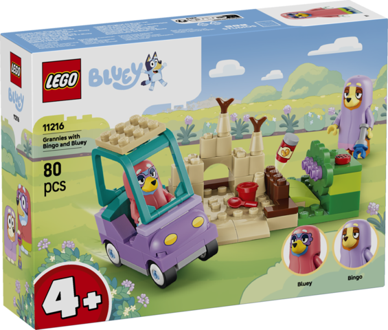 Zestaw LEGO Bluey Babunie z Bingo i Blue 11216 z minifigurkami i akcesoriami