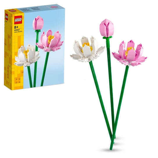 LEGO Botanicals Kwiaty Lotosu 40647 - zestaw 220 elementów do budowy kwiatów lotosu