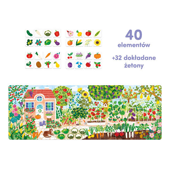 Puzzle Co rośnie w ogródku CzuCzu - dodatkowe obrazki z warzywami i owocami