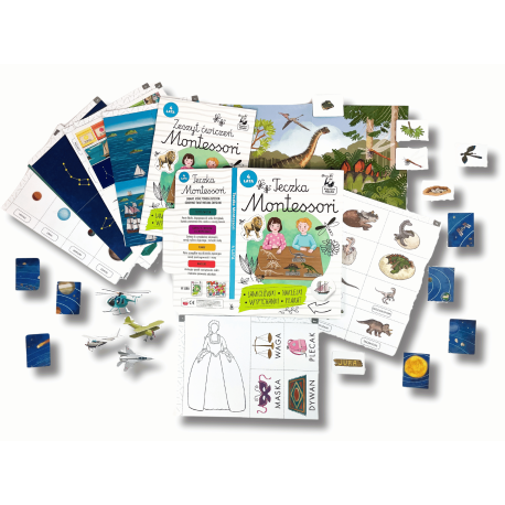 Teczka Montessori 4 lata EDGARD - karty do wypychania i wycinania