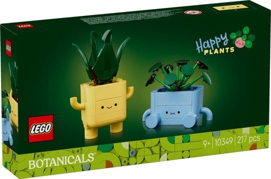 Zestaw LEGO Botanicals Wesołe roślinki 10349 z dwoma roślinami i kolorowymi doniczkami