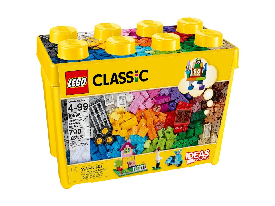 Zestaw LEGO Classic Kreatywne klocki duże pudełko z marką LEGO w 33 kolorach i elementach specjalnych