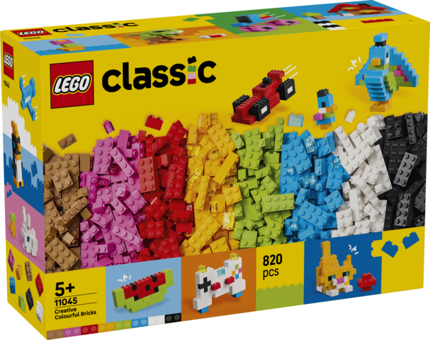Zestaw LEGO Classic Kreatywne kolorowe klocki 11045 marki LEGO® z 820 elementami