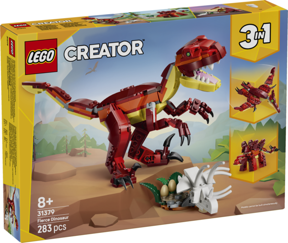 Zestaw LEGO Creator 3w1 Groźny Dinozaur 31379 z ruchomymi figurkami dinozaurów LEGO®