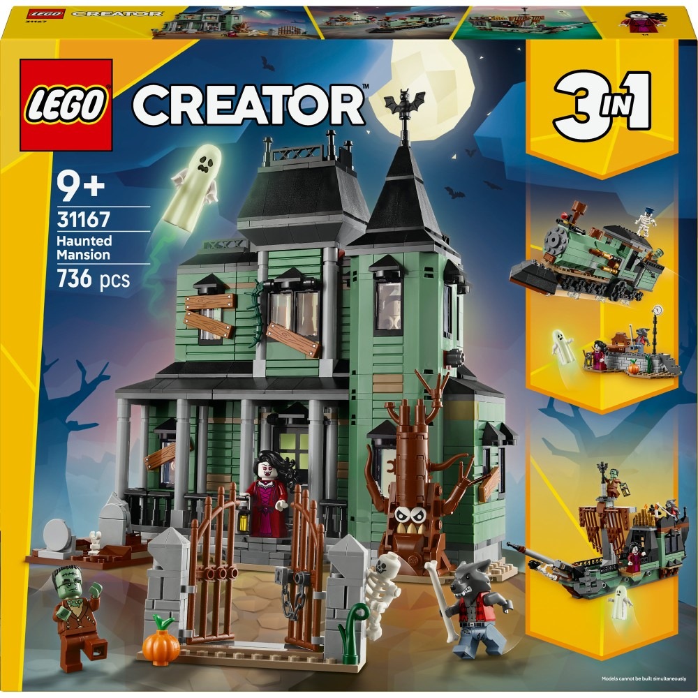Zestaw LEGO Creator 3w1 Nawiedzona rezydencja 31167 z marką LEGO®