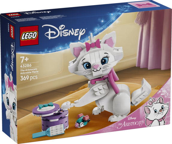 LEGO Disney Animation Aryskotraci Urocza Marie 43286 - ruchoma figurka kota z akcesoriami