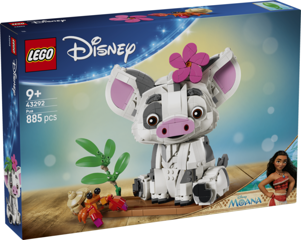 LEGO Disney Vaiana Pua - ruchoma figurka świnki z zestawu LEGO®