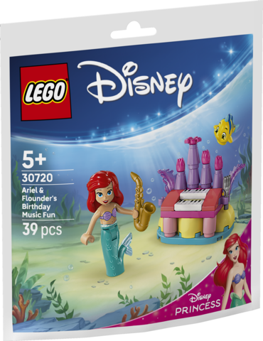 Zestaw LEGO Disney Princess urodzinowa potańcówka Arielki i Florka z 39 elementami