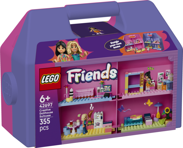 LEGO Friends Kreatywna walizka z domkiem dla lalek 42697 z 355 elementami marki LEGO
