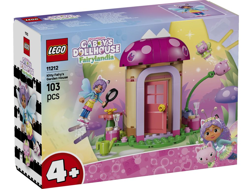 LEGO Gabby's Dollhouse Domek w Ogrodzie Wróżki 11212 - model z postaciami Gabi i Wróżkici w ogrodzie
