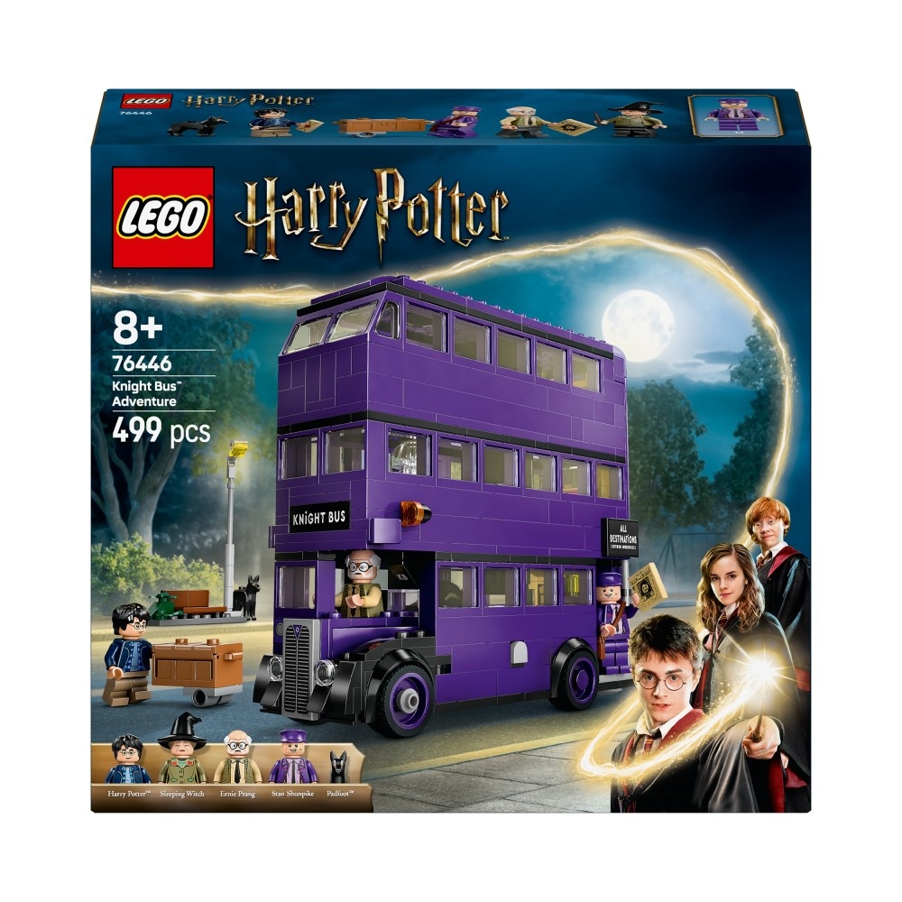 LEGO Harry Potter Przygoda na pokładzie Błędnego Rycerza 76446 - szczegółowy model trzypiętrowego autobusu