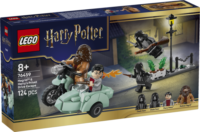 LEGO Harry Potter Ucieczka Hagrida i Harry’ego z Privet Drive 76459 – zestaw z motocyklowym pojazdem i minifigurkami