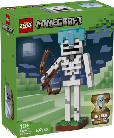 LEGO Minecraft Szkielet 21594 duża figurka szkieletu z ruchomą szyją i ramionami