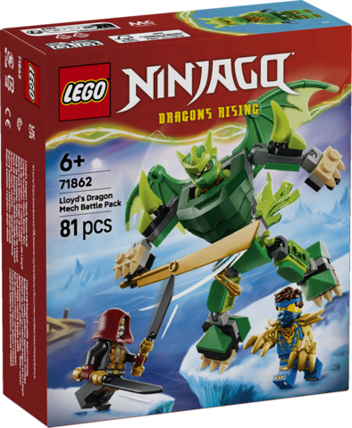 LEGO Ninjago Smoczy Mech Lloyda zestaw bitewny 71862 z ruchomymi elementami i minifigurkami