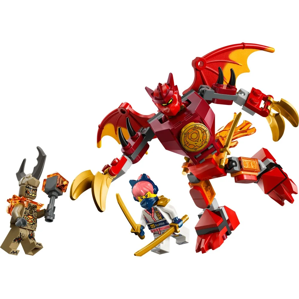 LEGO Ninjago 71851 Smok-mech Kaia z detalami ruchomych nóg i skrzydeł
