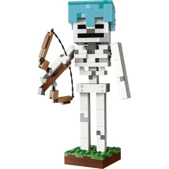 Zestaw LEGO Minecraft Szkielet 21594 z łukiem i zdejmowanym diamentowym hełmem