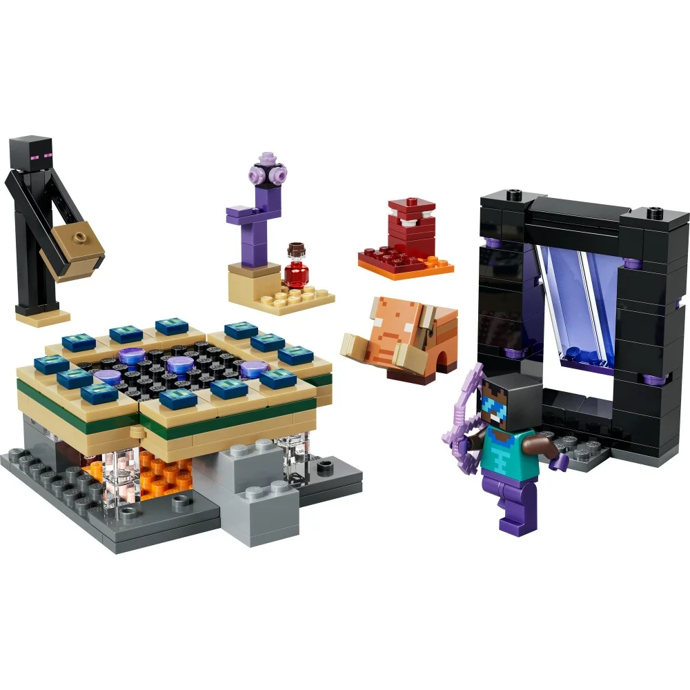 Modele portali Netheru i Kresu w zestawie LEGO Minecraft 21584