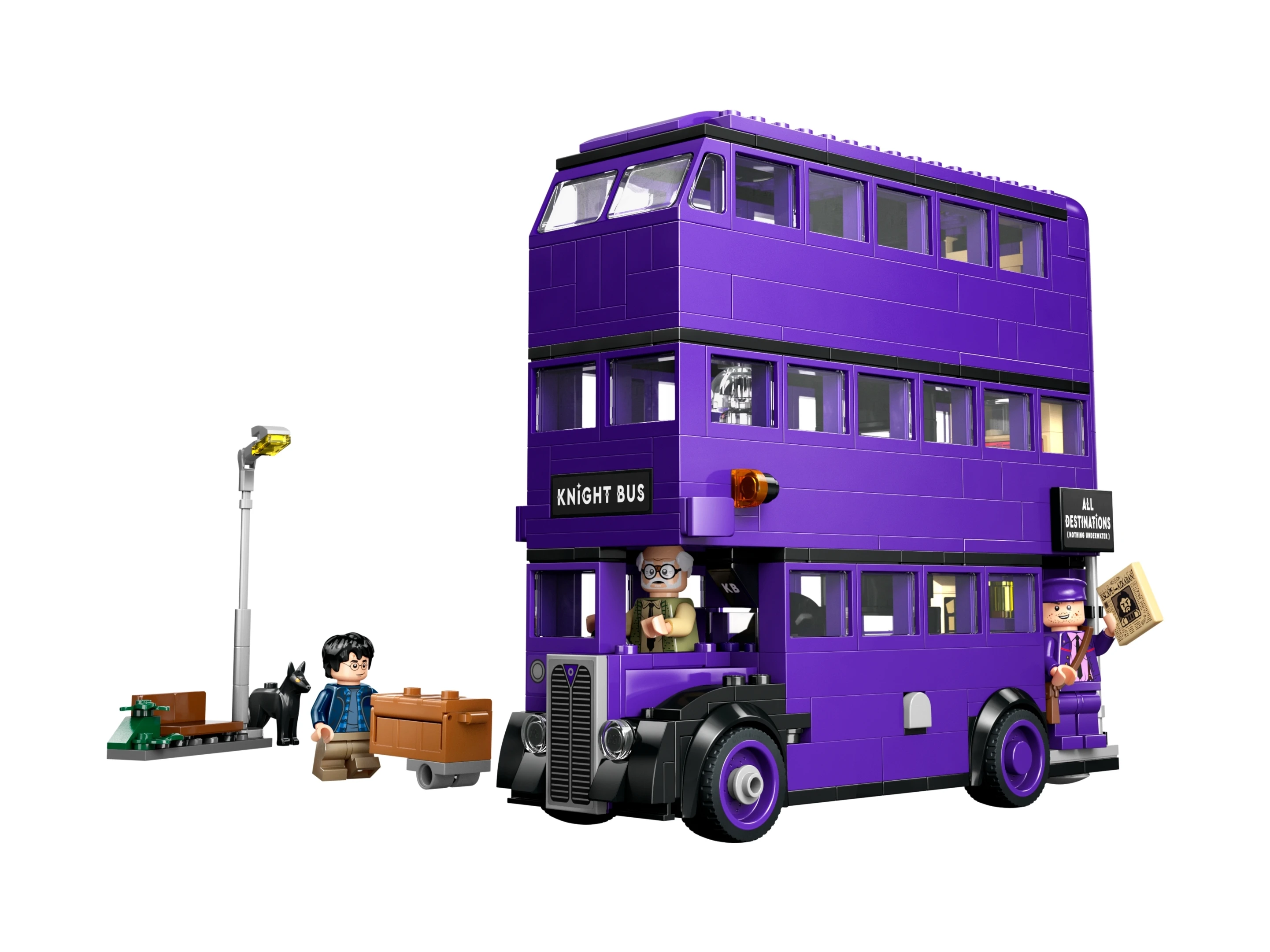 Minifigurki i akcesoria zestawu LEGO Harry Potter Błędny Rycerz 76446