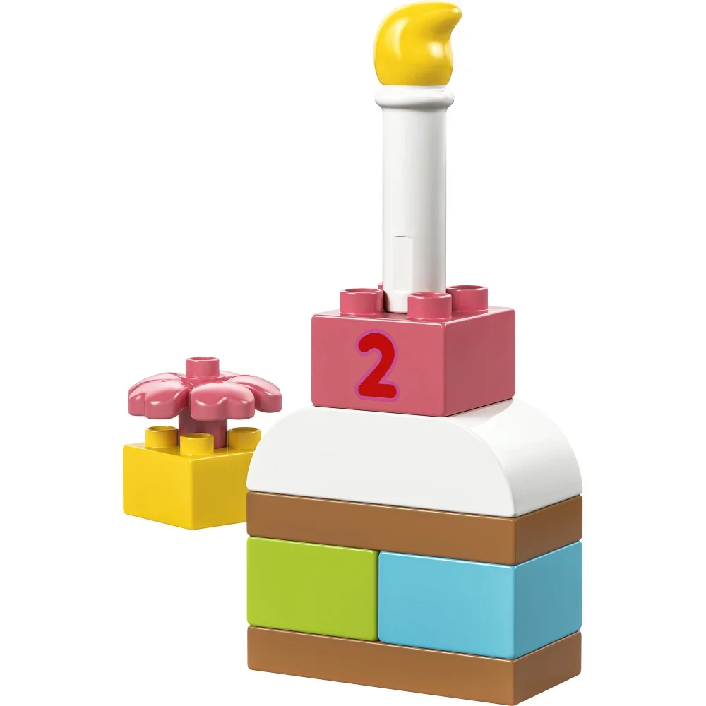 Zestaw LEGO Duplo tort urodzinowy 30712 - duże klocki dla najmłodszych konstruktorów
