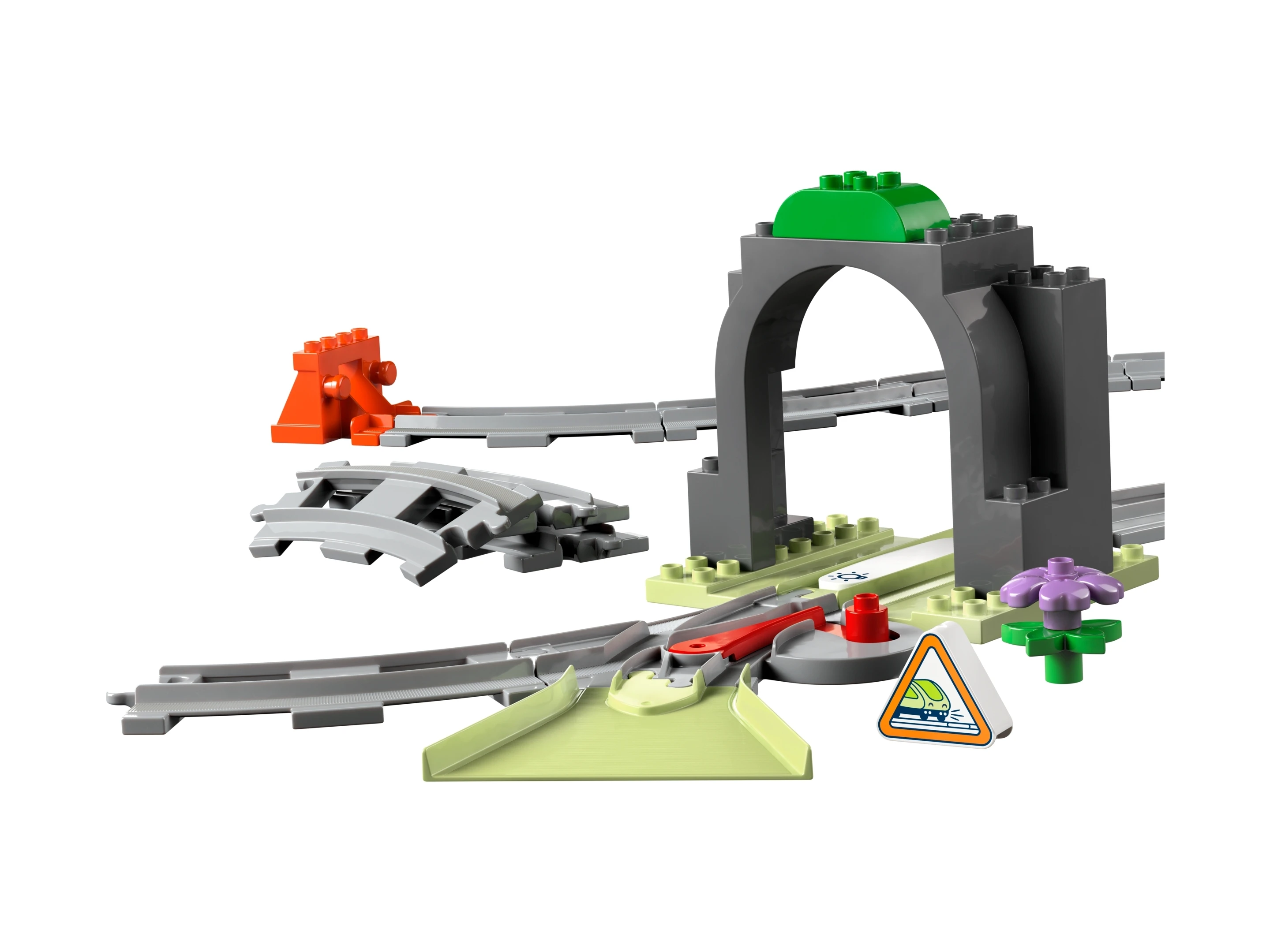 LEGO Duplo Town zestaw rozszerzający 10425 tunel i tory kolejowe z dwukierunkową zwrotnicą