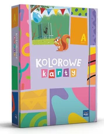 Pakiet edukacyjny Kolorowe karty Poziom A 3 latek MAC PODRĘCZNIKI - zestaw kart pracy i materiałów dla dzieci 3-6 lat