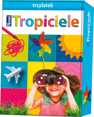 Tropiciele Box Trzylatek WSIP PODRĘCZNIKI - zestaw edukacyjny dla przedszkolaków z książką i maskotką