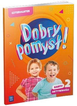 Okładka kart aktywności Dobry pomysł! Czterolatek cz. 2 WSIP PODRĘCZNIKI - ilustracja