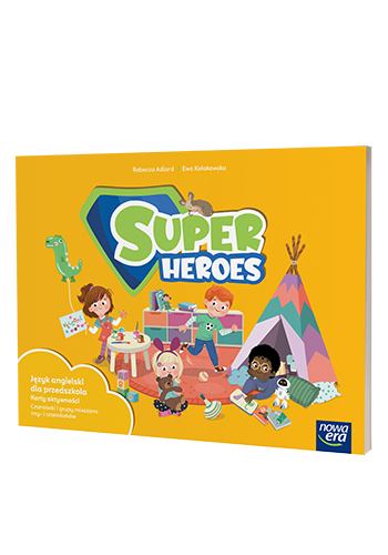 Język angielski WP Super Heroes Nowa Era - kolorowe karty aktywności dla dzieci 3-4 lat