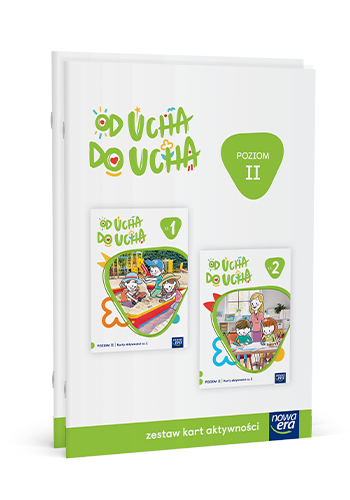 Zestaw kart aktywności Od ucha do ucha Poziom 2 dla 4-latków - Nowa Era