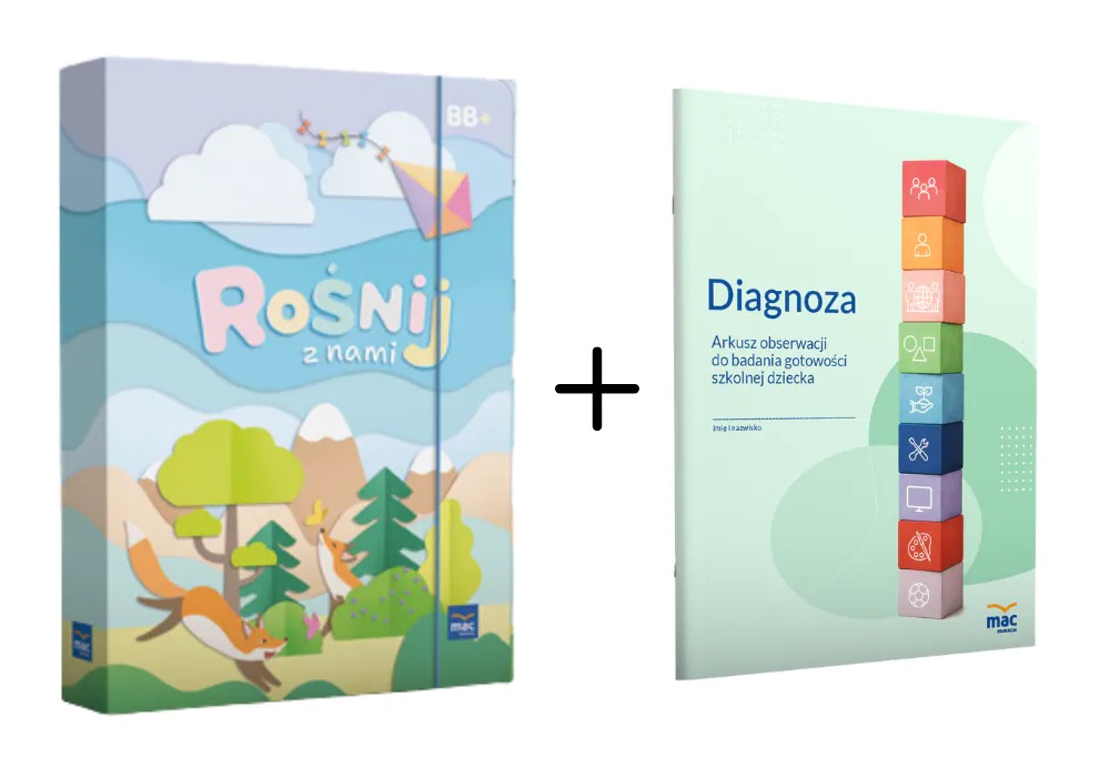 Superpakiet Rośnij z nami MAC PODRĘCZNIKI karty pracy i diagnoza gotowości szkolnej
