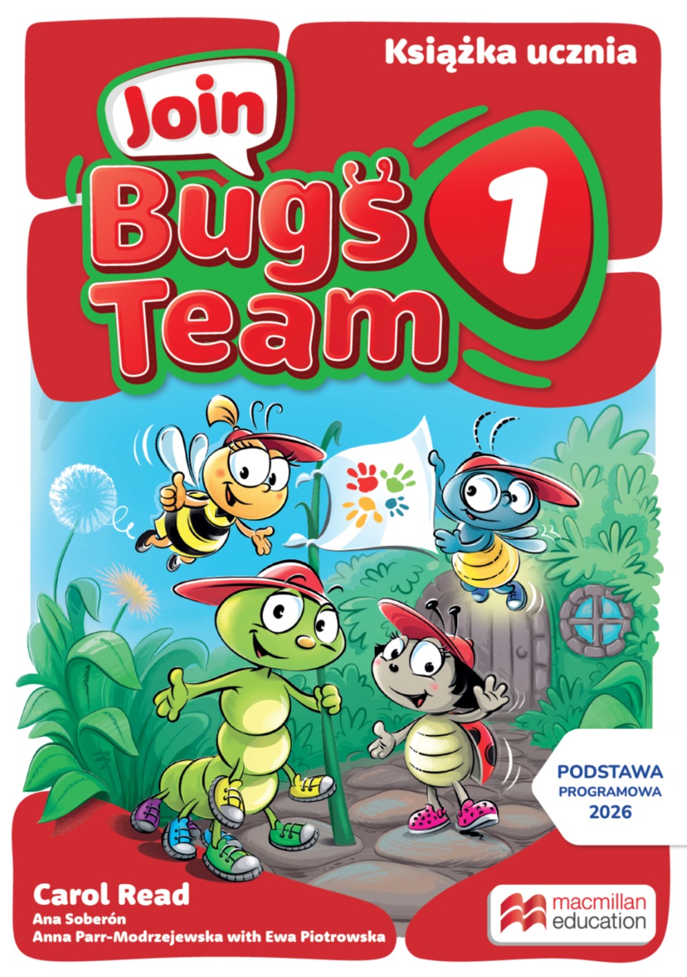 Podręcznik Join Bugs Team 1 Macmillan z kolorową okładką i ilustracjami robaczków