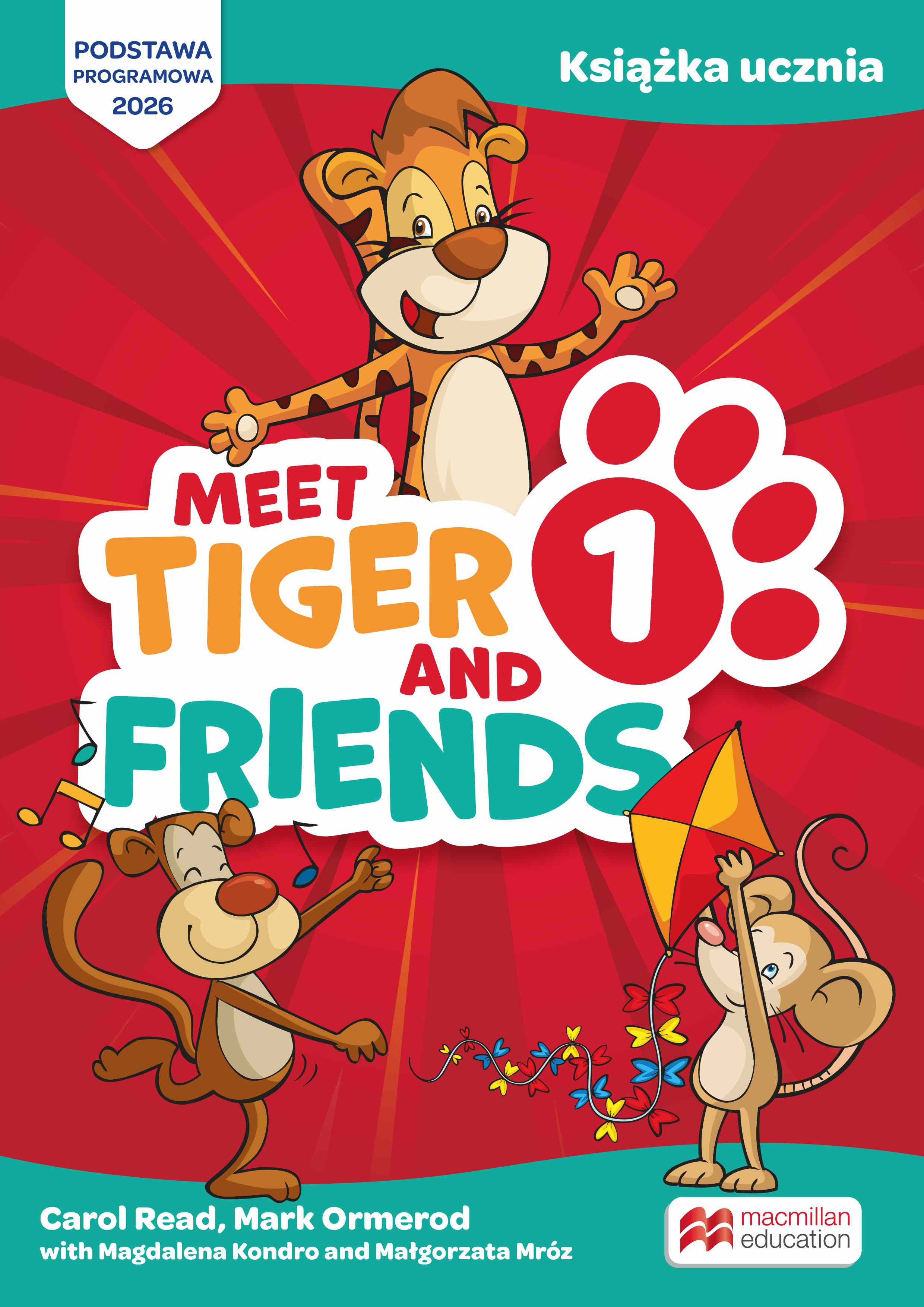 Podręcznik Meet Tiger & Friends 1 Macmillan dla klas 0–3 z kolorową okładką