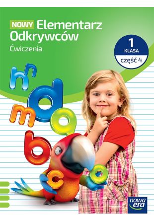 NOWY Elementarz Odkrywców Zeszyt ćwiczeń klasa 1 część 4 Nowa Era – okładka zeszytu ćwiczeń edukacyjnych